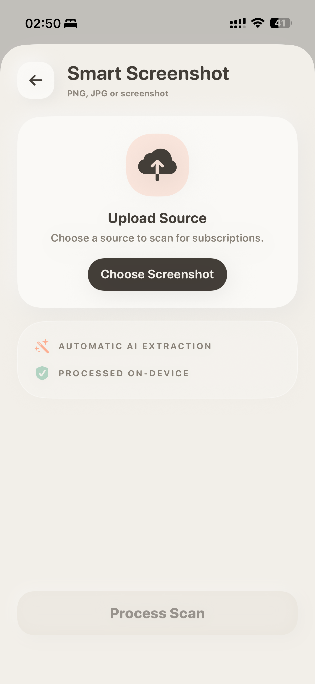 Sublimit app screenshot: renewal and billing details